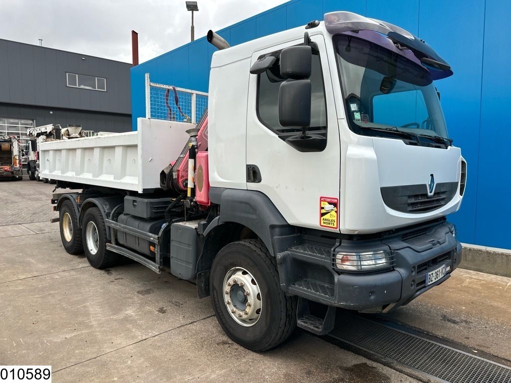 Renault Kerax 430 Dxi 6x4, Leaf spring suspension, Fassi F110XS.22