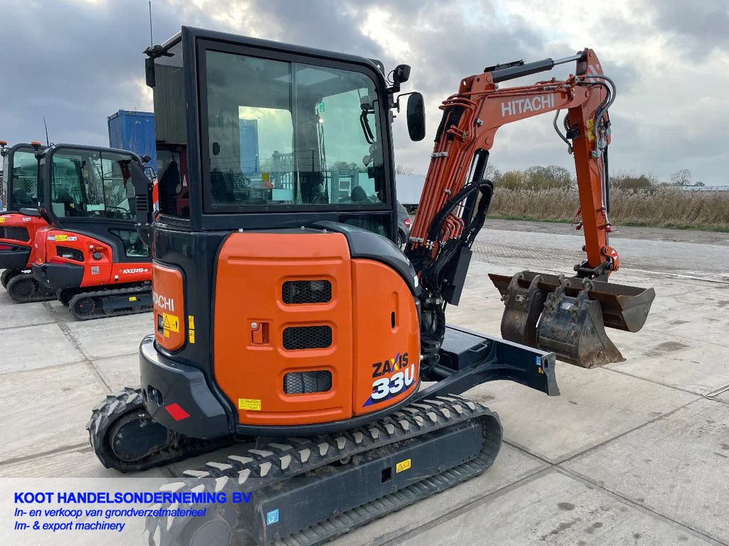Hitachi Zx 33u-6 1350 uur! 3 Bakken!