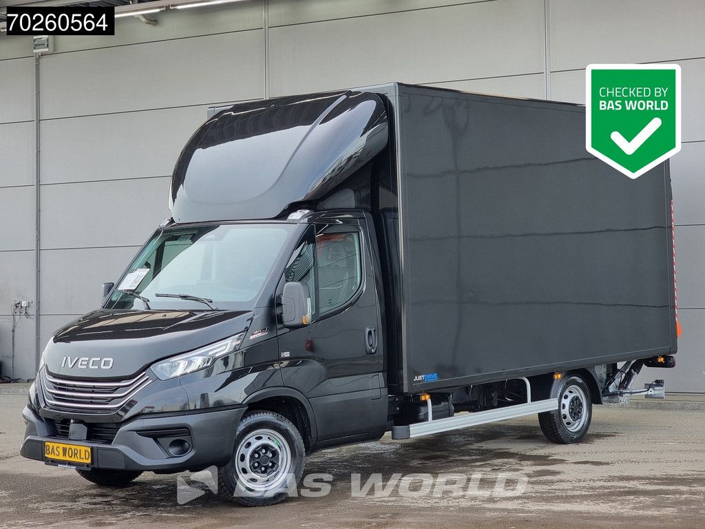 Iveco Daily 35S21 3.0L Automaat Laadklep Zijdeur ACC LED CarPlay Lat om Lat D'Hollandia 3,5t Trekvermogen Meubelbak Koffer Bakwagen Airco