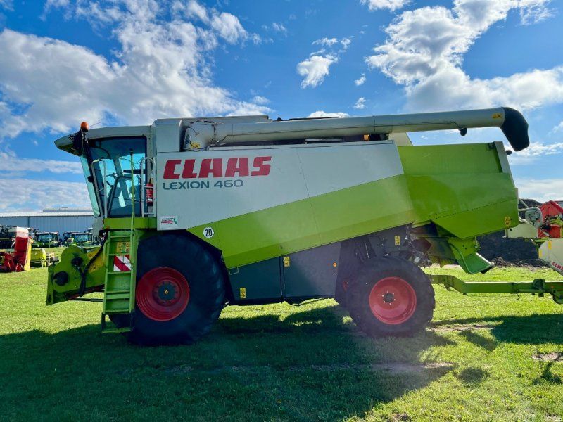 Claas LEXION 460 mit SW VARIO V 750 AC, SW-Wagen, Quantimeter