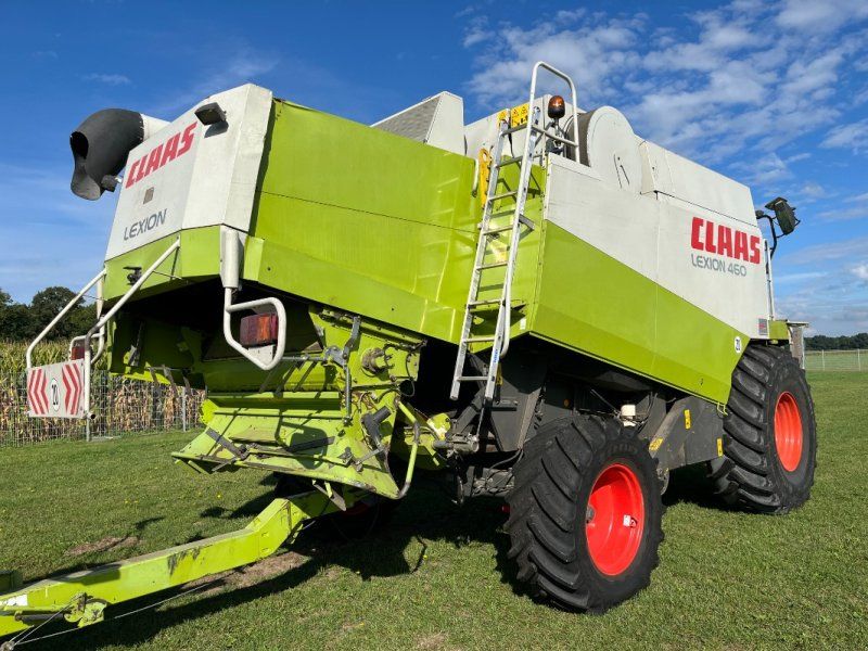 Claas LEXION 460 mit SW VARIO V 750 AC, SW-Wagen, Quantimeter