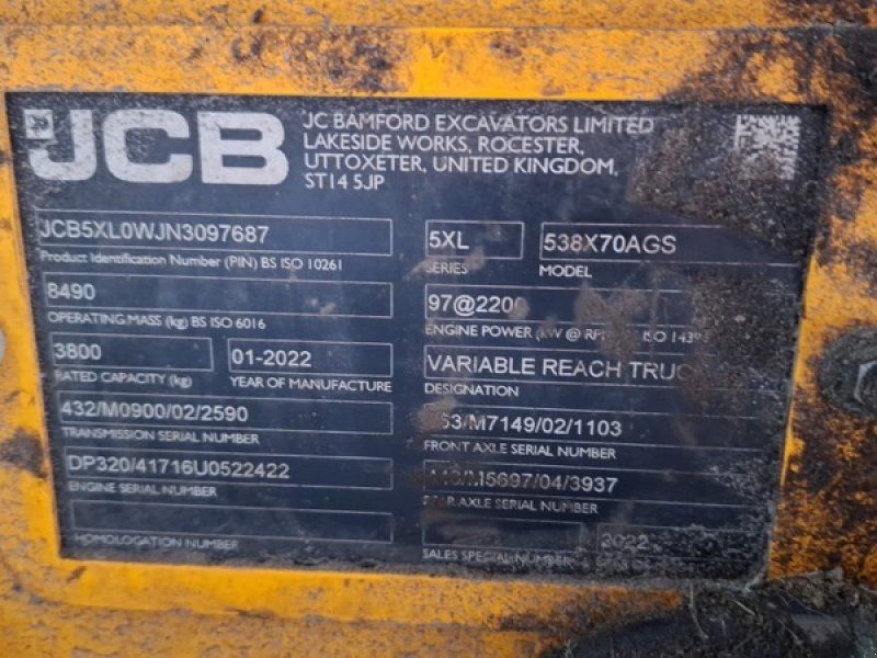 JCB 538-70 Agri Super  **Jahresendralley**