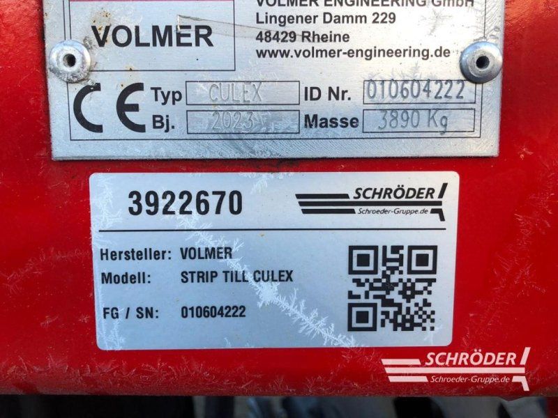 Volmer STRIP TILL CULEX | NEU- / LAGERMASCHINE