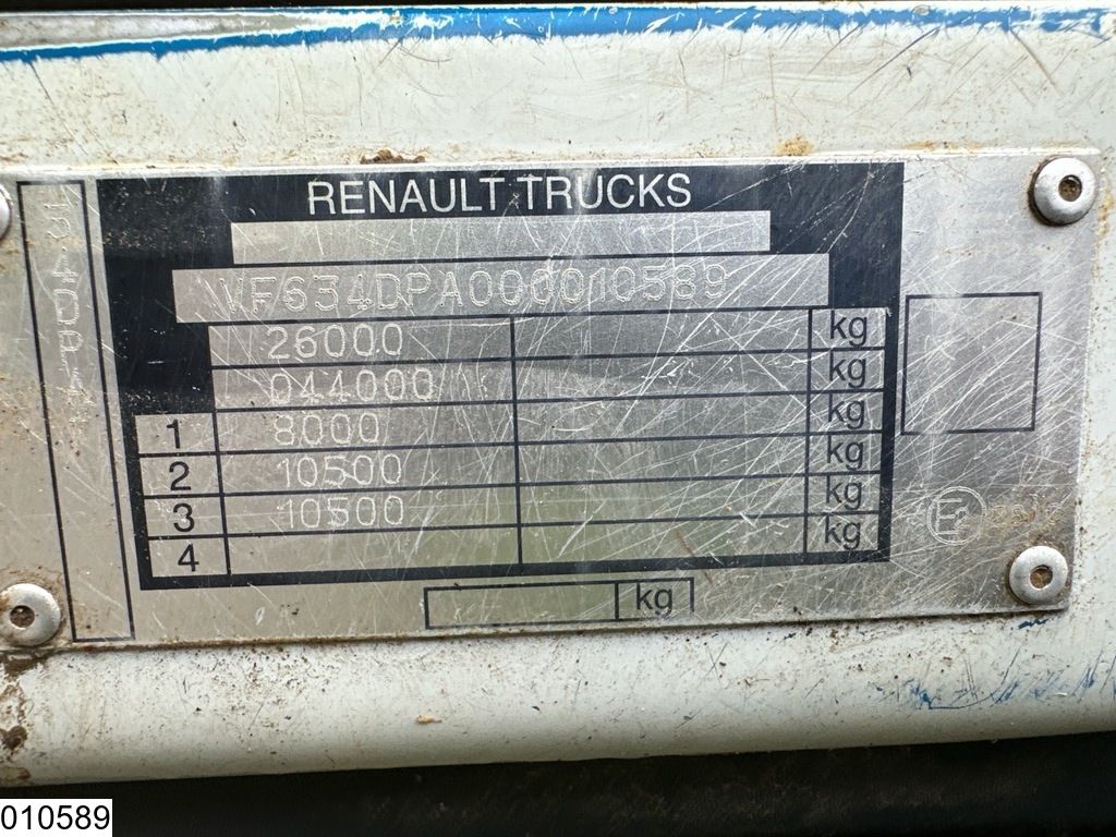 Renault Kerax 430 Dxi 6x4, EURO 5, Leaf spring suspension, Fassi