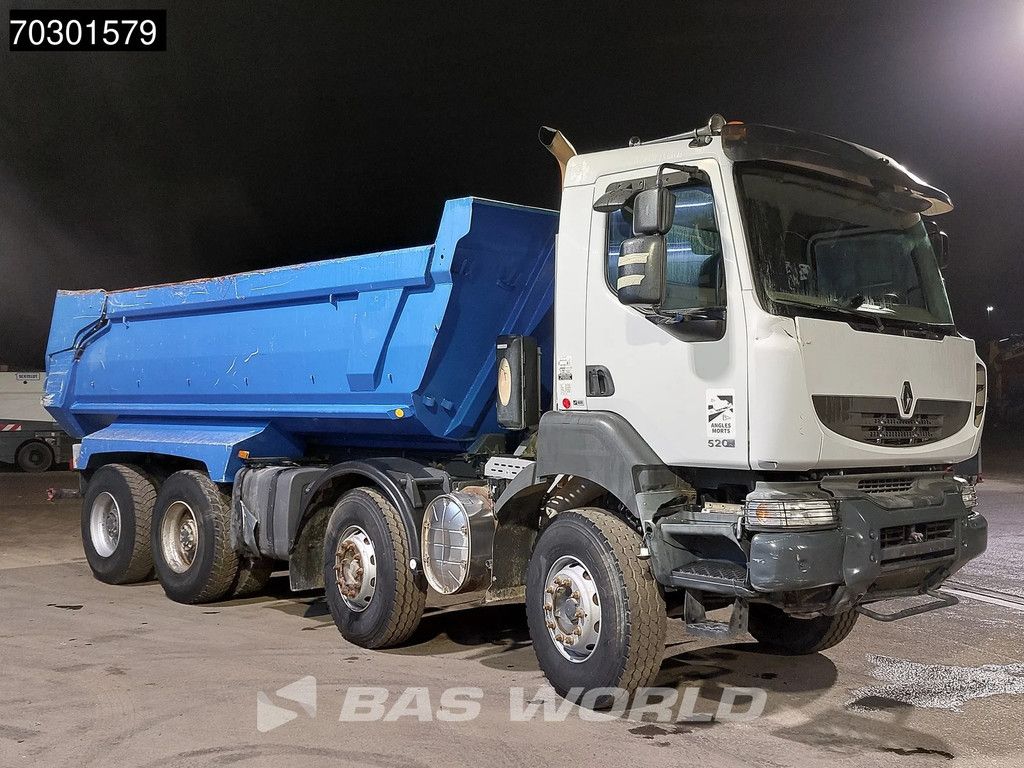 Renault Kerax 520 8X4 17m3 CIF tipper Steel Suspension Big-Axle Optibrake+ Automatic Euro 5