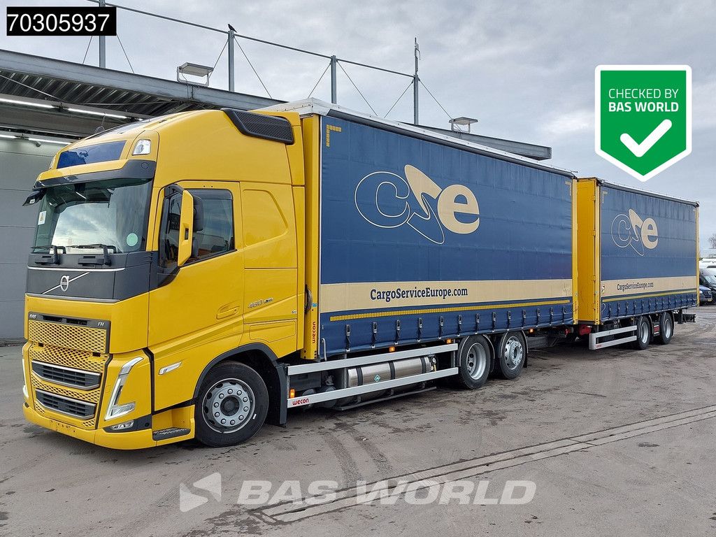 Volvo FH 460 6X2 Curtainsider Combi LNG Engine Sliding roof I-Park cool VEB+