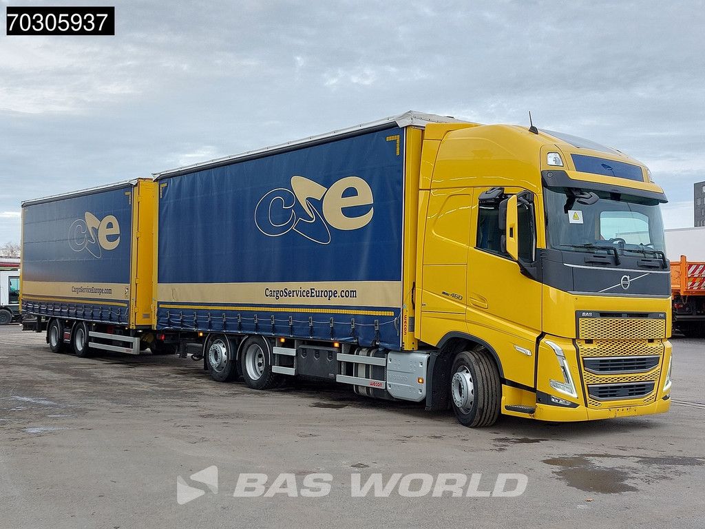 Volvo FH 460 6X2 Curtainsider Combi LNG Engine Sliding roof I-Park cool VEB+
