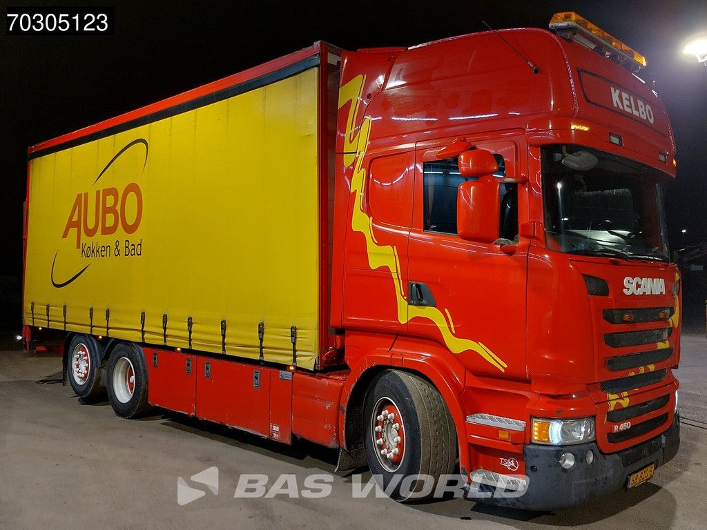 Scania R R 450 6X2 Topliner Curtainsider 2500kg Ladebordwand Retarder Automatic Euro 6