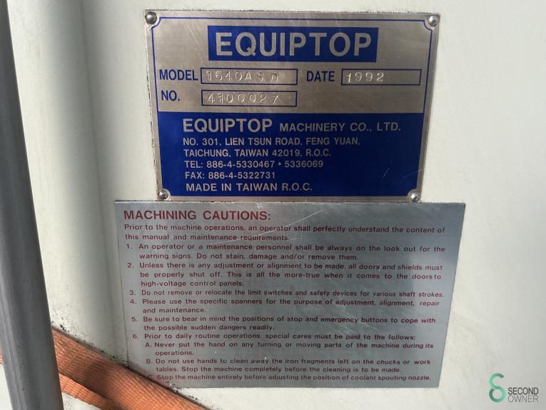 Vlakslijpers Equiptop ESG-1640ASD 1992