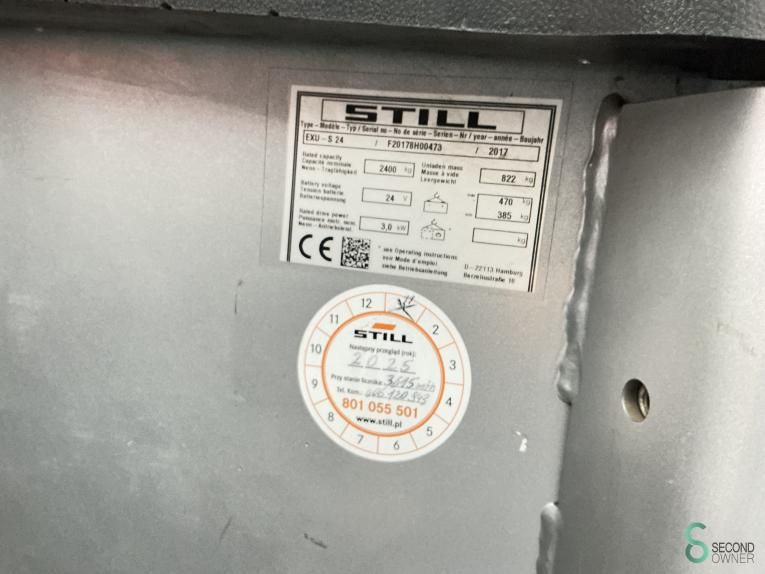 Pallet trucks Electric Still EXU-S24 2017