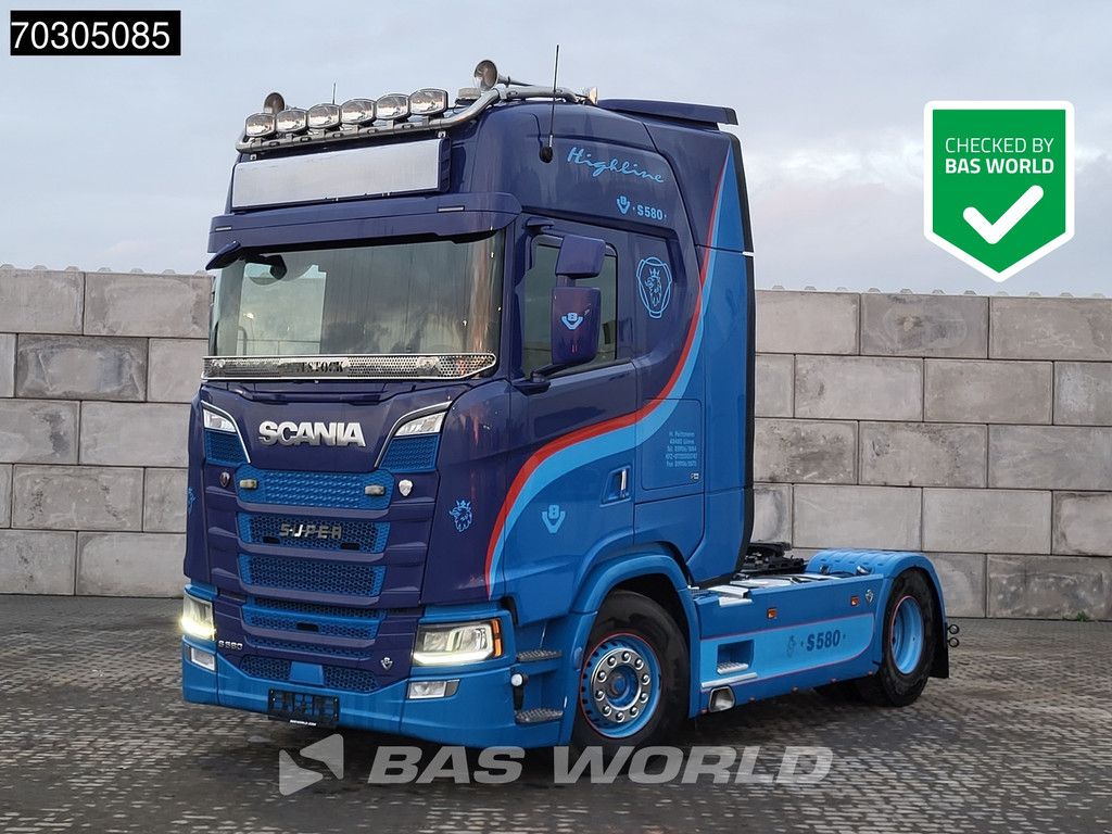 Scania S S580 4X2 Full-Air Retarder 2xTanks Standklima Leder