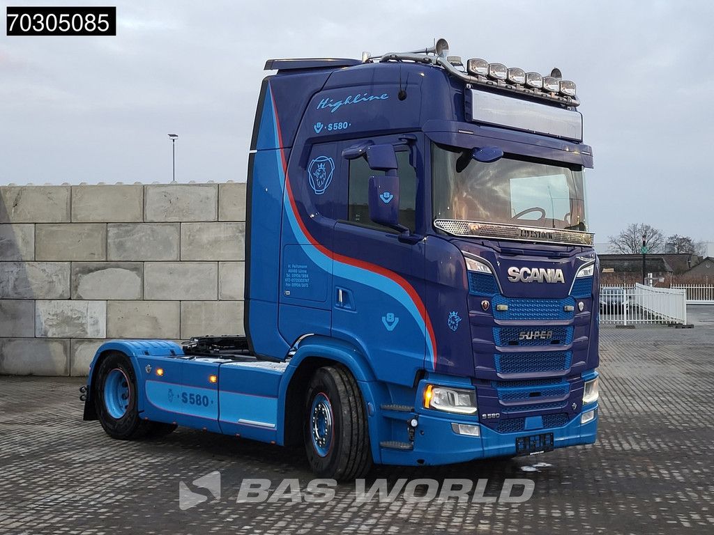 Scania S S580 4X2 Full-Air Retarder 2xTanks Standklima Leder