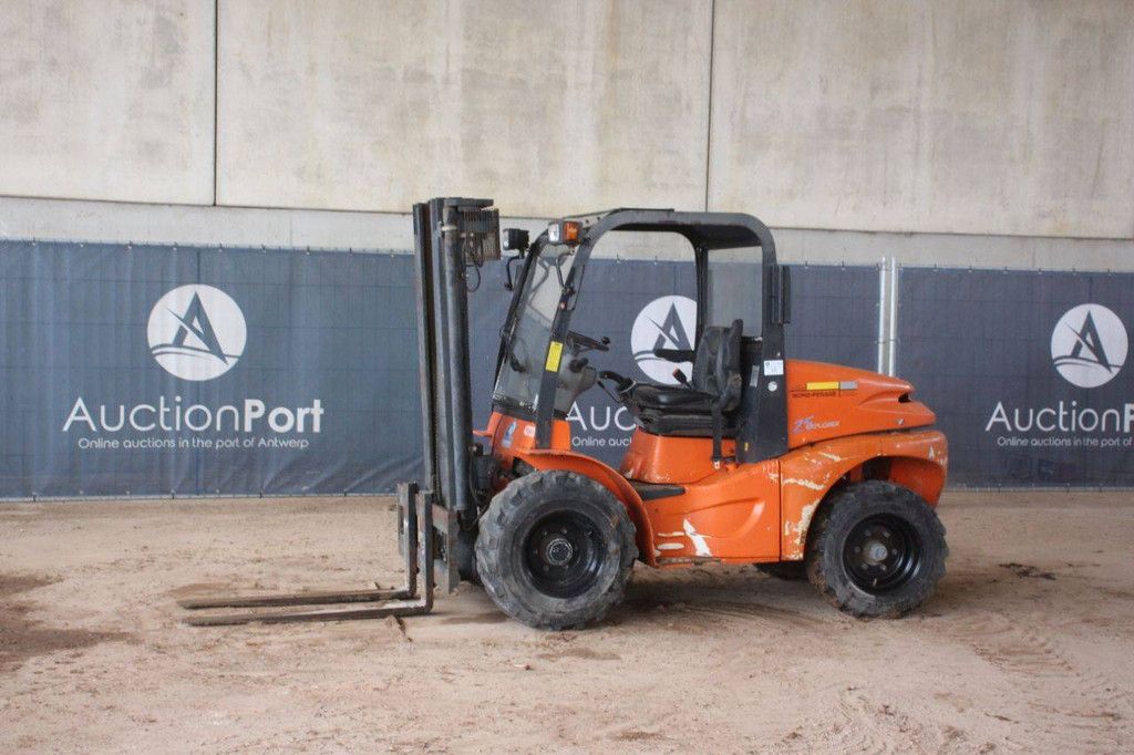 Rough-terrain forklift Mecano H25D 2WD Diesel 2500kg 5m 2006