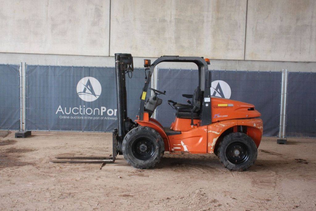 Rough-terrain forklift Mecano H25D 2WD Diesel 2500kg 5m 2006