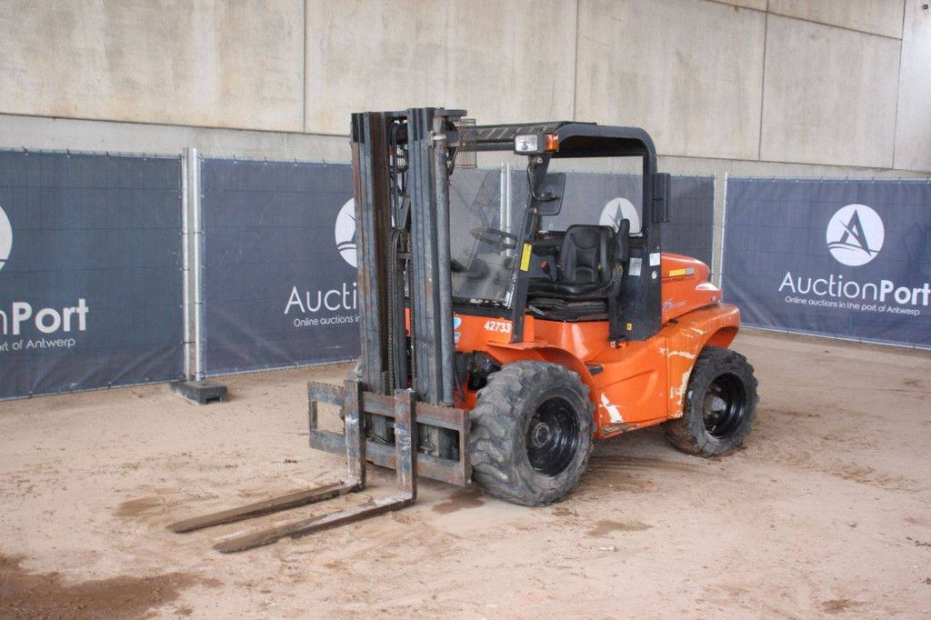 Rough-terrain forklift Mecano H25D 2WD Diesel 2500kg 5m 2006