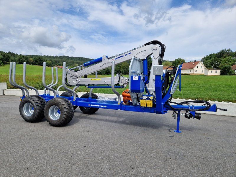 Scandic ST-12D 16t 9m Kran 750kg Hubkraft Druckluft Funkfernsteuerung