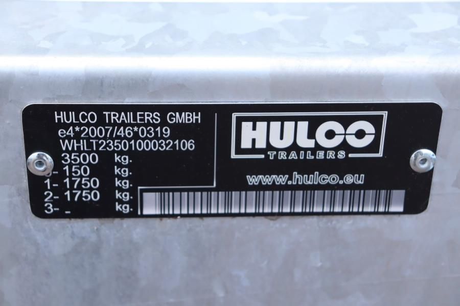 Hulco Terrax-2 3500kg 2 Axel Trailer, 2.770 kg Capacity,
