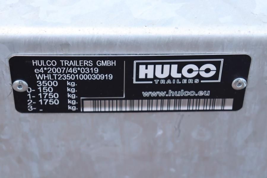 Hulco Terrax-2 3500kg 2 Axel Trailer, 2.770 kg Capacity,