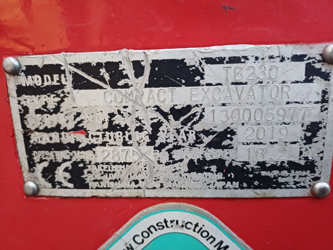 Takeuchi TB230 | bj 2019 | 3250uur | 3 bakken