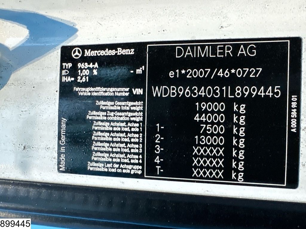 Mercedes Actros 1842 EURO 6, Engine problem