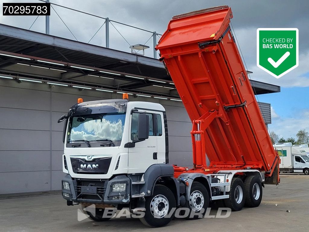 MAN TGS 35.400 8X4 13m3 CIF Bennes 2-side tipper Steel suspension Automatic Euro 6