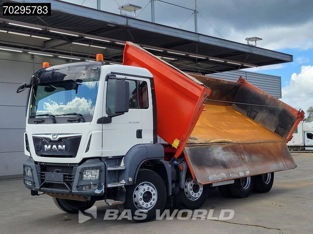 MAN TGS 35.400 8X4 13m3 CIF Bennes 2-side tipper Steel suspension Automatic Euro 6