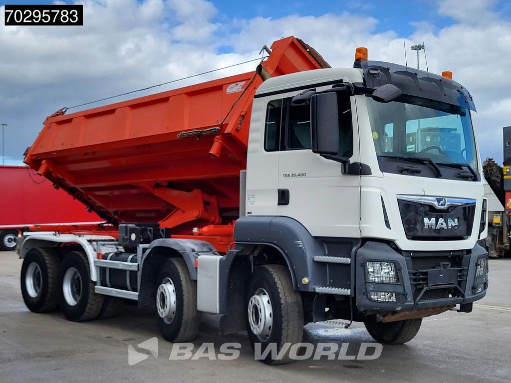 MAN TGS 35.400 8X4 13m3 CIF Bennes 2-side tipper Steel suspension Automatic Euro 6
