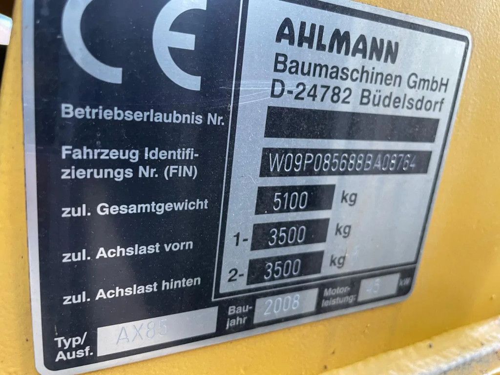 Ahlmann AX85 Shovel Loader