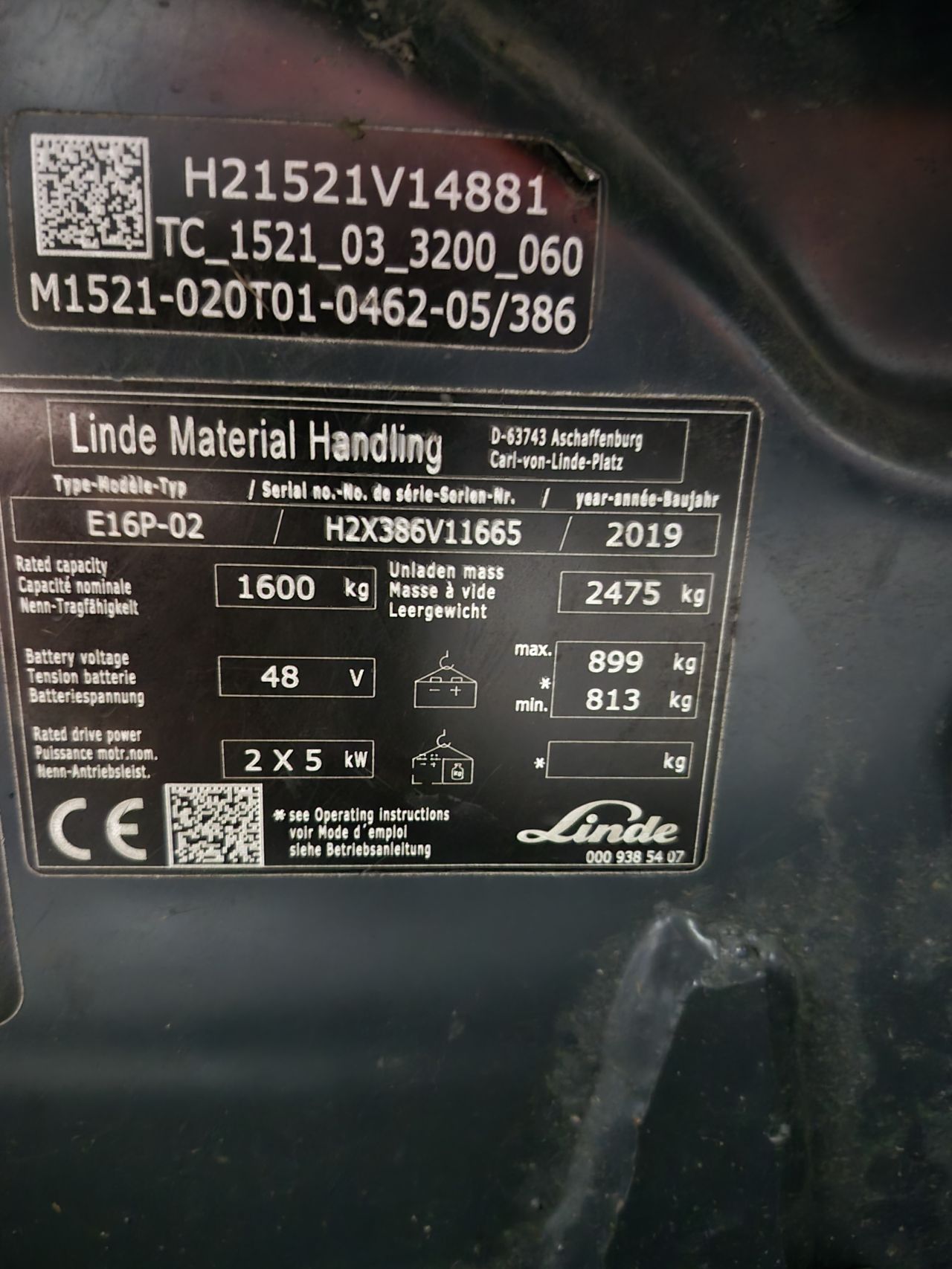 Londe E16P-02 triplex sideshift bj 2019 6029 uur