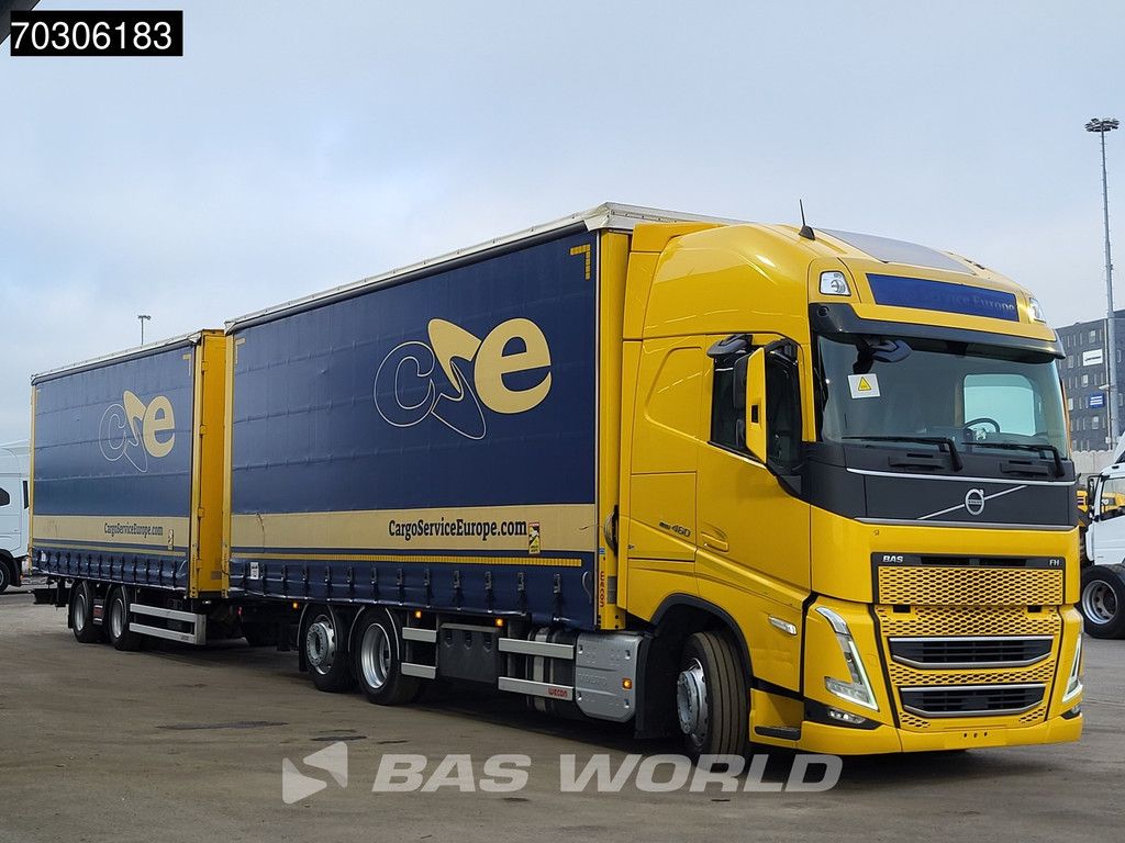 Volvo FH 460 6X2 Curtainsider Combi LNG Engine Sliding roof Lift Axle I-Park cool VEB+