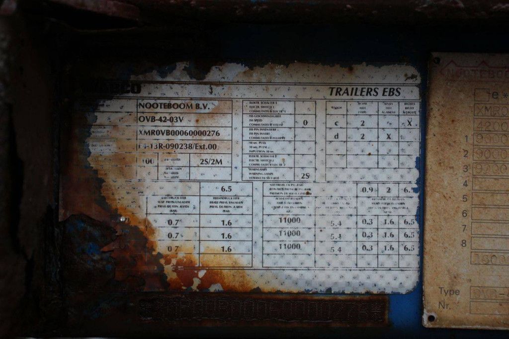 Flatbed trailer Nooteboom OVB-42-03V