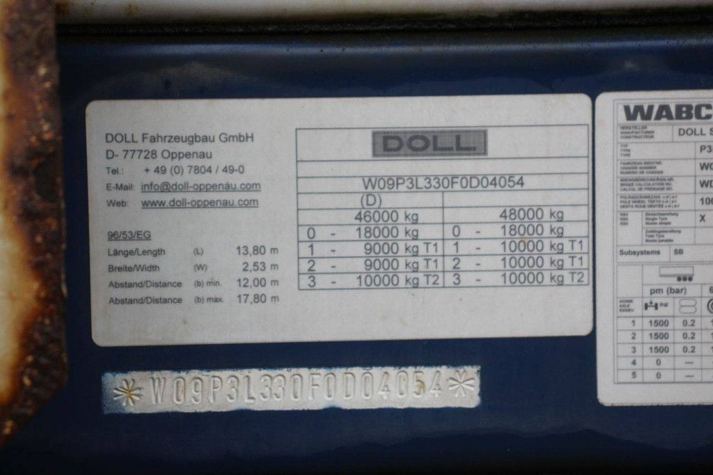 Platte Oplegger Doll P3L