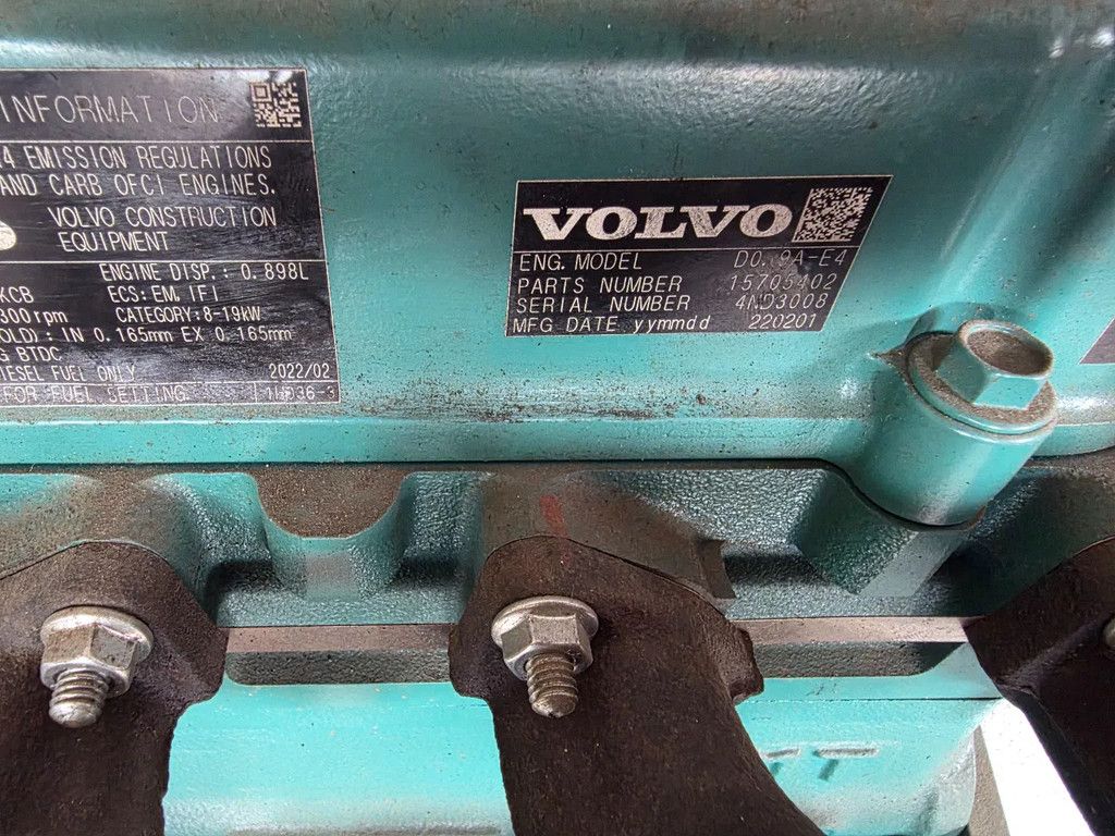 Kubota Dv-0009 motor nieuw volvo 3cil