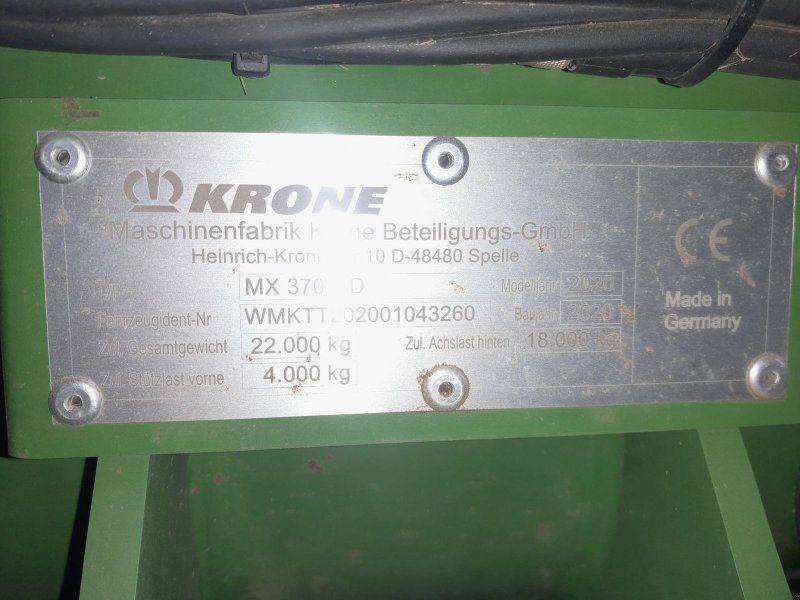 Krone MX 370 GD