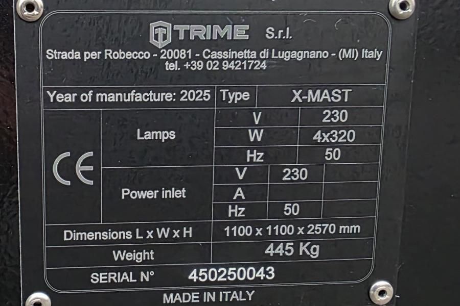 Trime X-Mast 4 × 320W LED Valid Inspection, *Guarantee!
