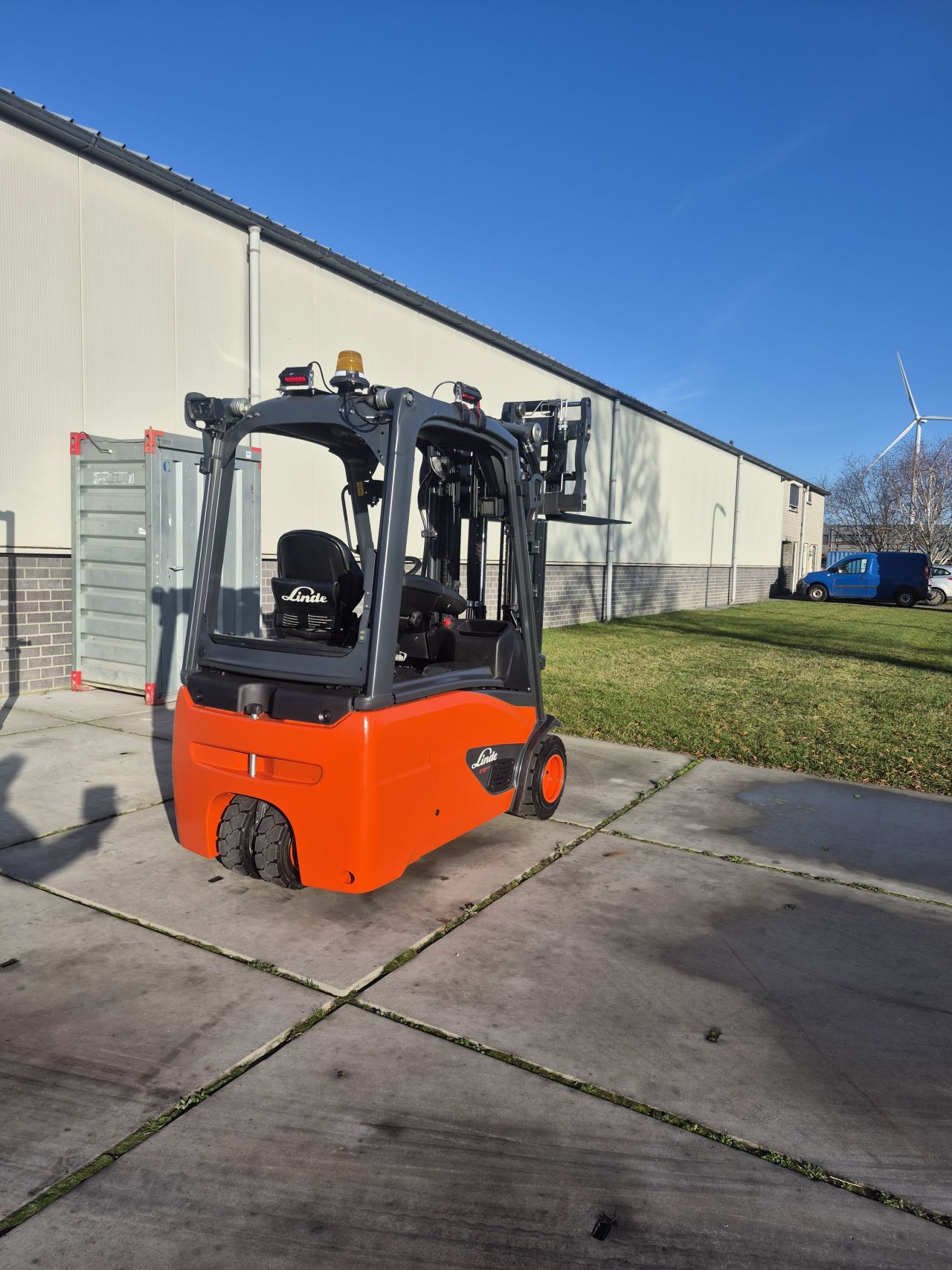 Linde E18-01 triplex sideshift vorkversteller bj 2019 3425 uur