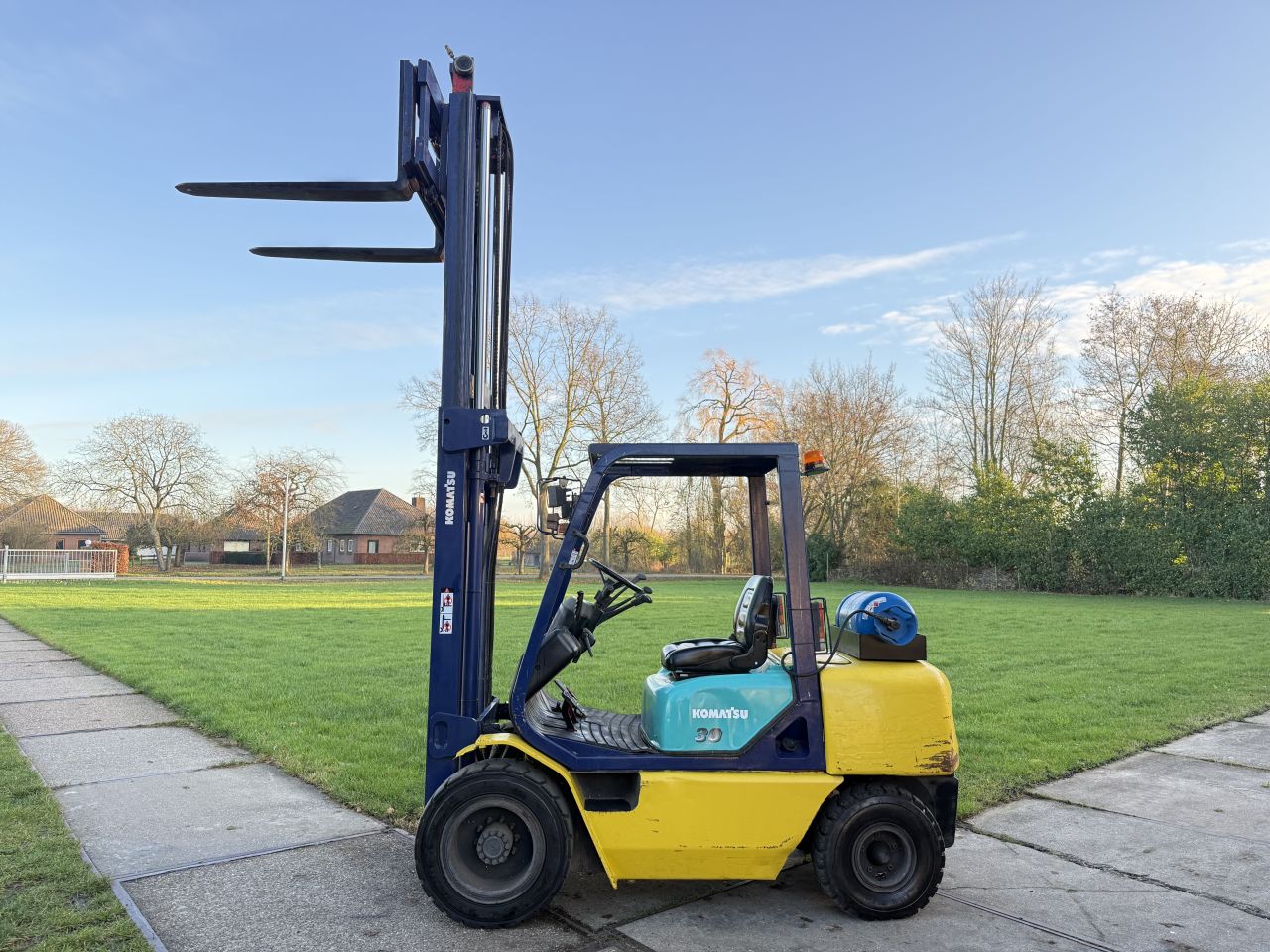 Komatsu 3 tonner lpg heftruck Sideshift + 4e ventiel