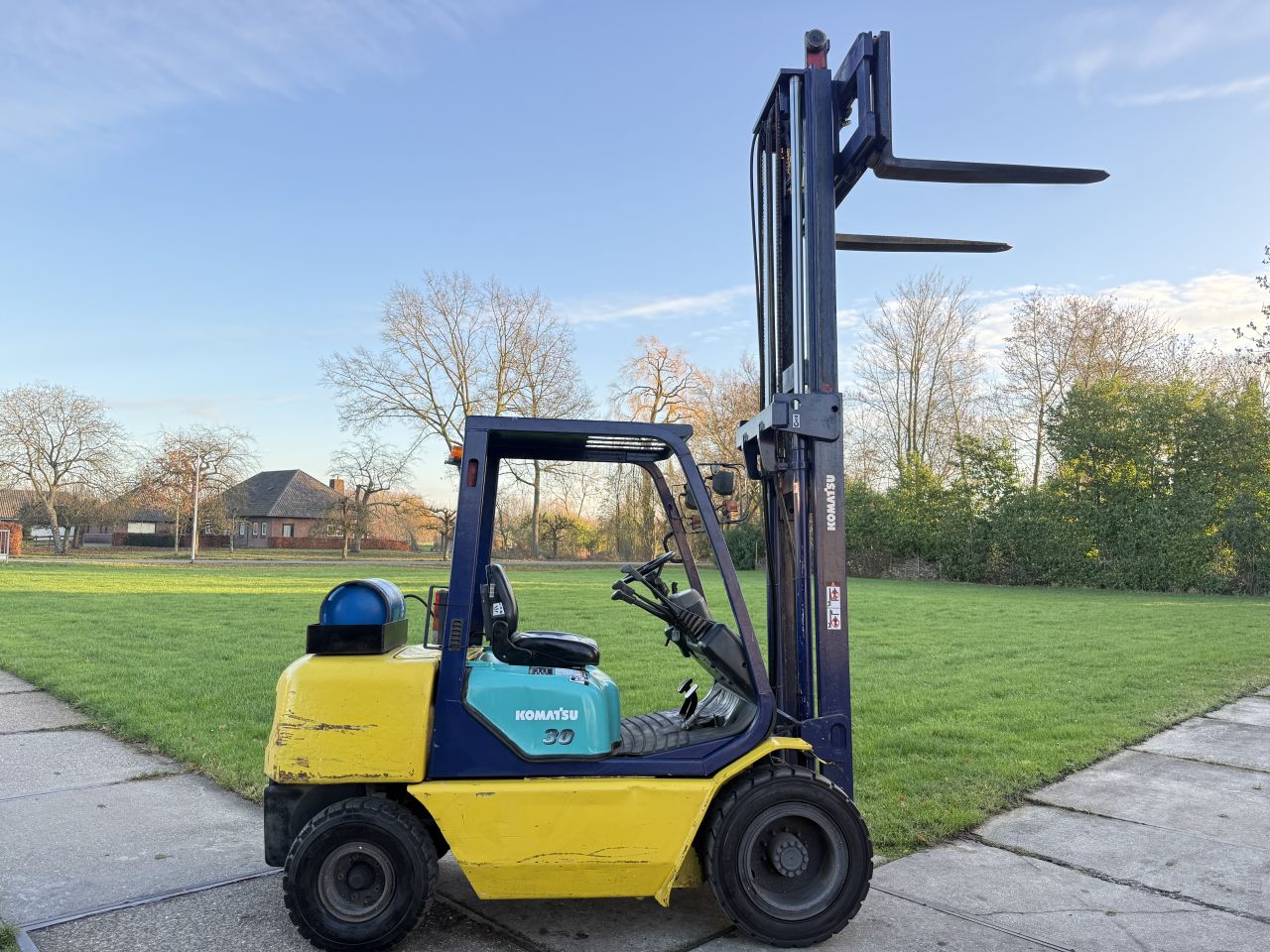 Komatsu 3 tonner lpg heftruck Sideshift + 4e ventiel