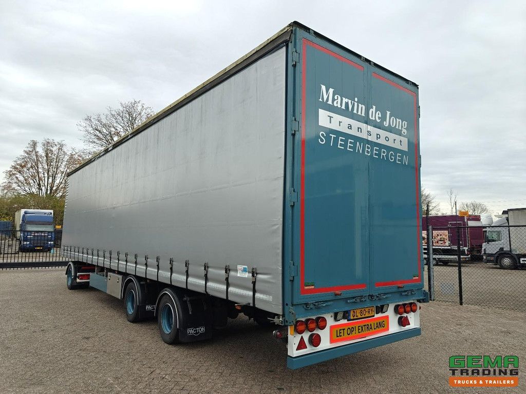 Pacton Trailers TBD.232 12,2 m + DXX.110 Dolly (2022) – 2-Achs SAF 10T – Planenaufbau – Lenkachse (Tridec) – Durchladesystem – LZV-Kombination