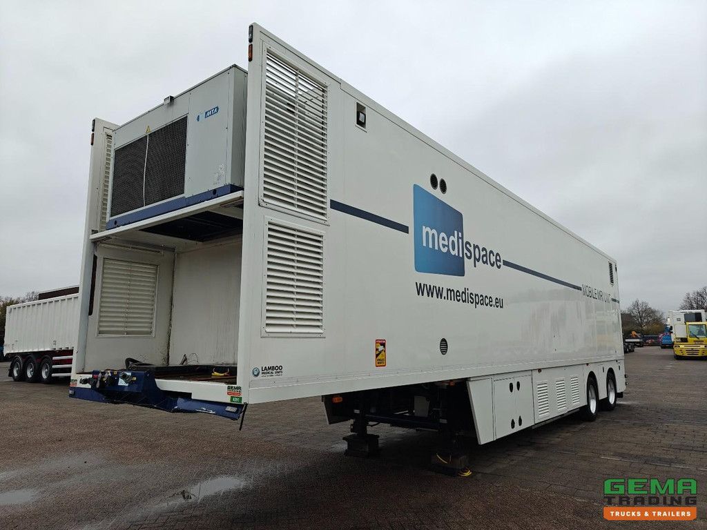 Lamboo T 02S 2-achsiger ROR – Isolierter medizinischer Anhänger/Mobilheim – Krankentragen-/Rollstuhllift – Klimaanlage – Lenkachse – Ehemaliger MRT-Anhänger