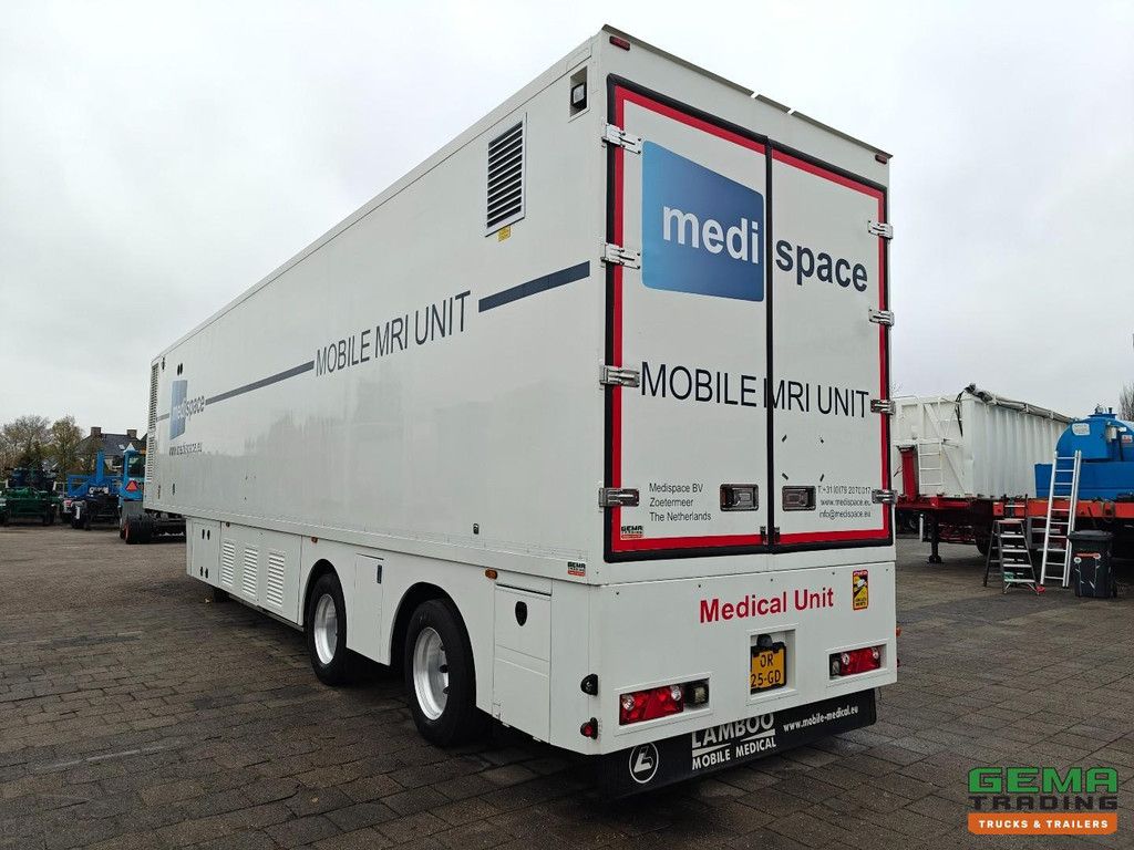 Lamboo T 02S 2-achsiger ROR – Isolierter medizinischer Anhänger/Mobilheim – Krankentragen-/Rollstuhllift – Klimaanlage – Lenkachse – Ehemaliger MRT-Anhänger