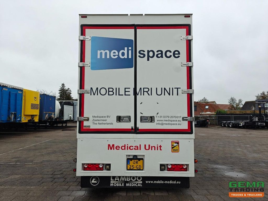 Lamboo T 02S 2-achsiger ROR – Isolierter medizinischer Anhänger/Mobilheim – Krankentragen-/Rollstuhllift – Klimaanlage – Lenkachse – Ehemaliger MRT-Anhänger