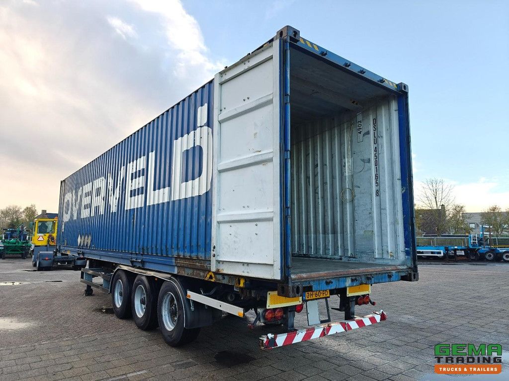 Pacton T3-007 3-axle BPW - Container chassis + 45FT HiCube Container - Spare wheel carrier