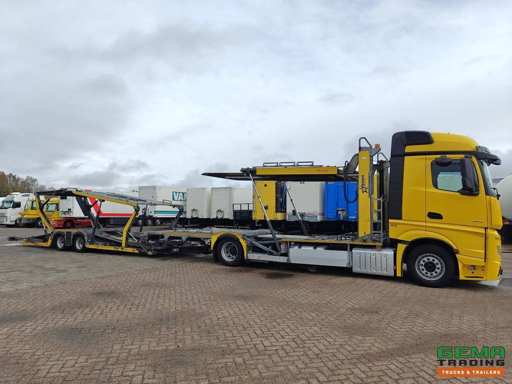 Mercedes-Benz Actros 1942 4x2 Megaspace Euro6 - Auto-/Bustransporter 8-Lader - Rolfo Venus 4 + Rolfo Power 4 - Doppelwinde