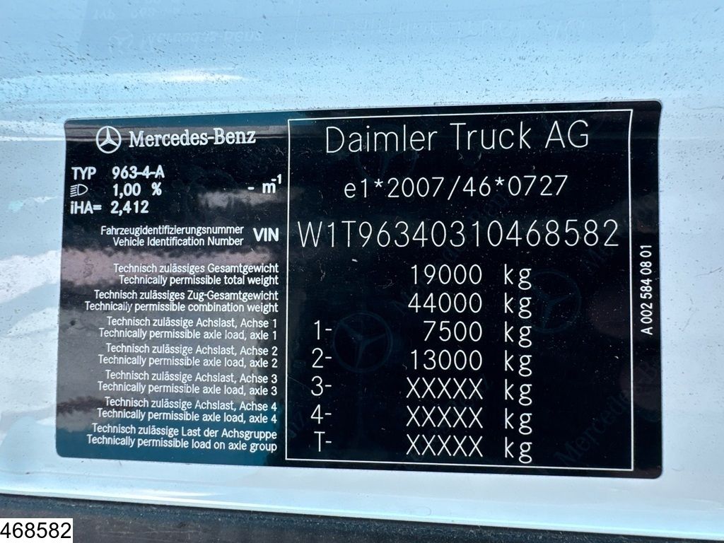 Mercedes Actros 1845 EURO 6d, Standairco, Mirrorcams