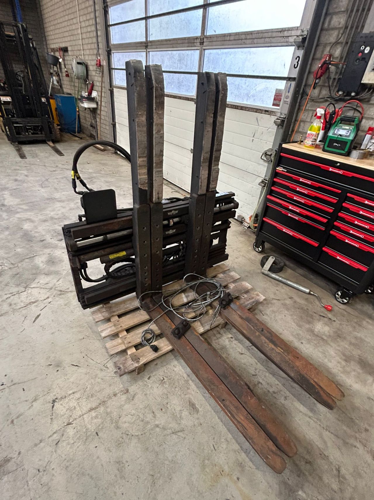 Palletvord versteller