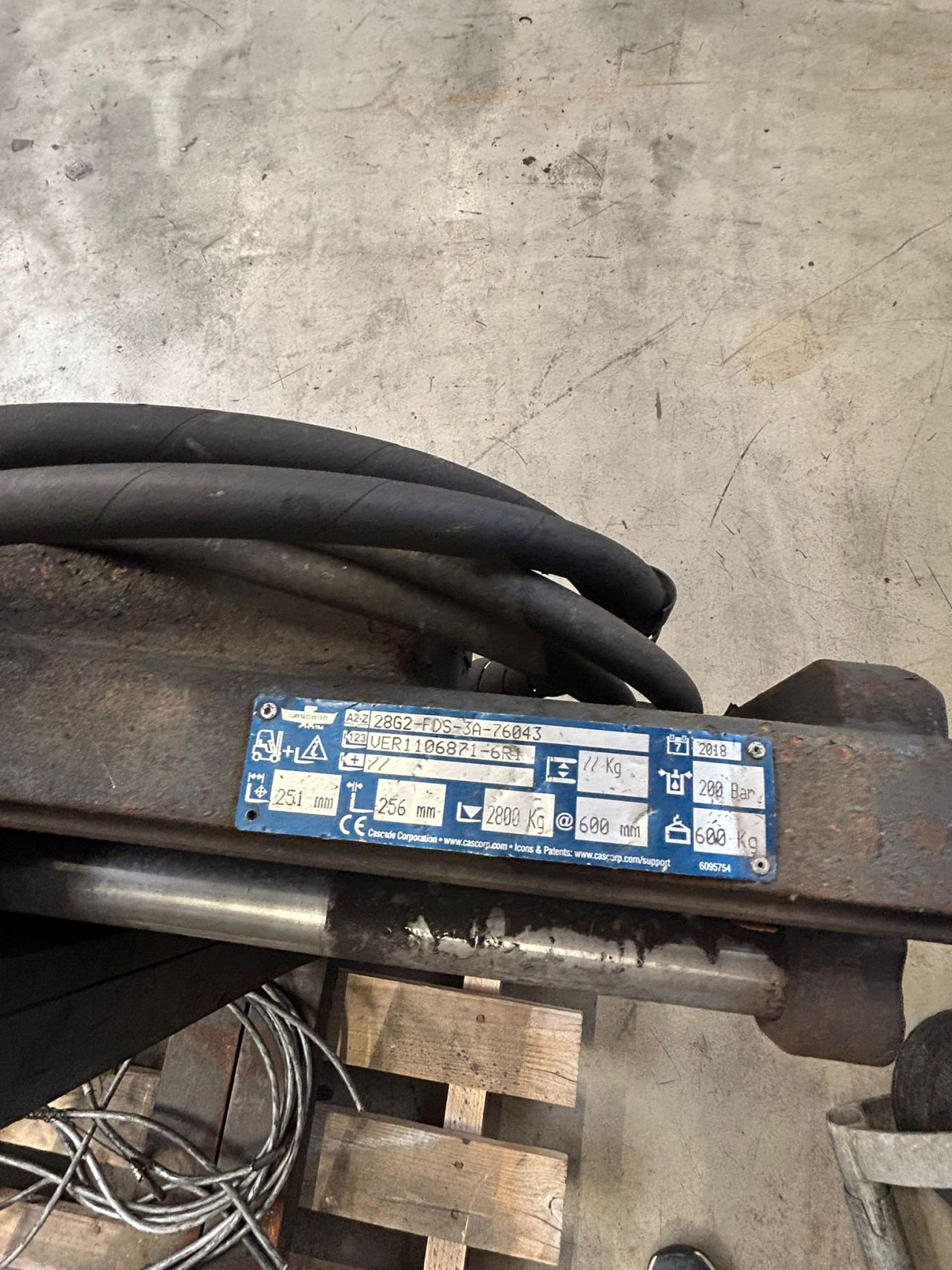 Palletvord versteller