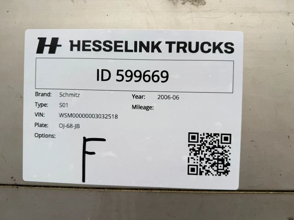 Schmitz Cargobull S01 2X Liftas SAF Schijfremmen Schuifzeil/Schuifdak APK/TUV 12-06-2026