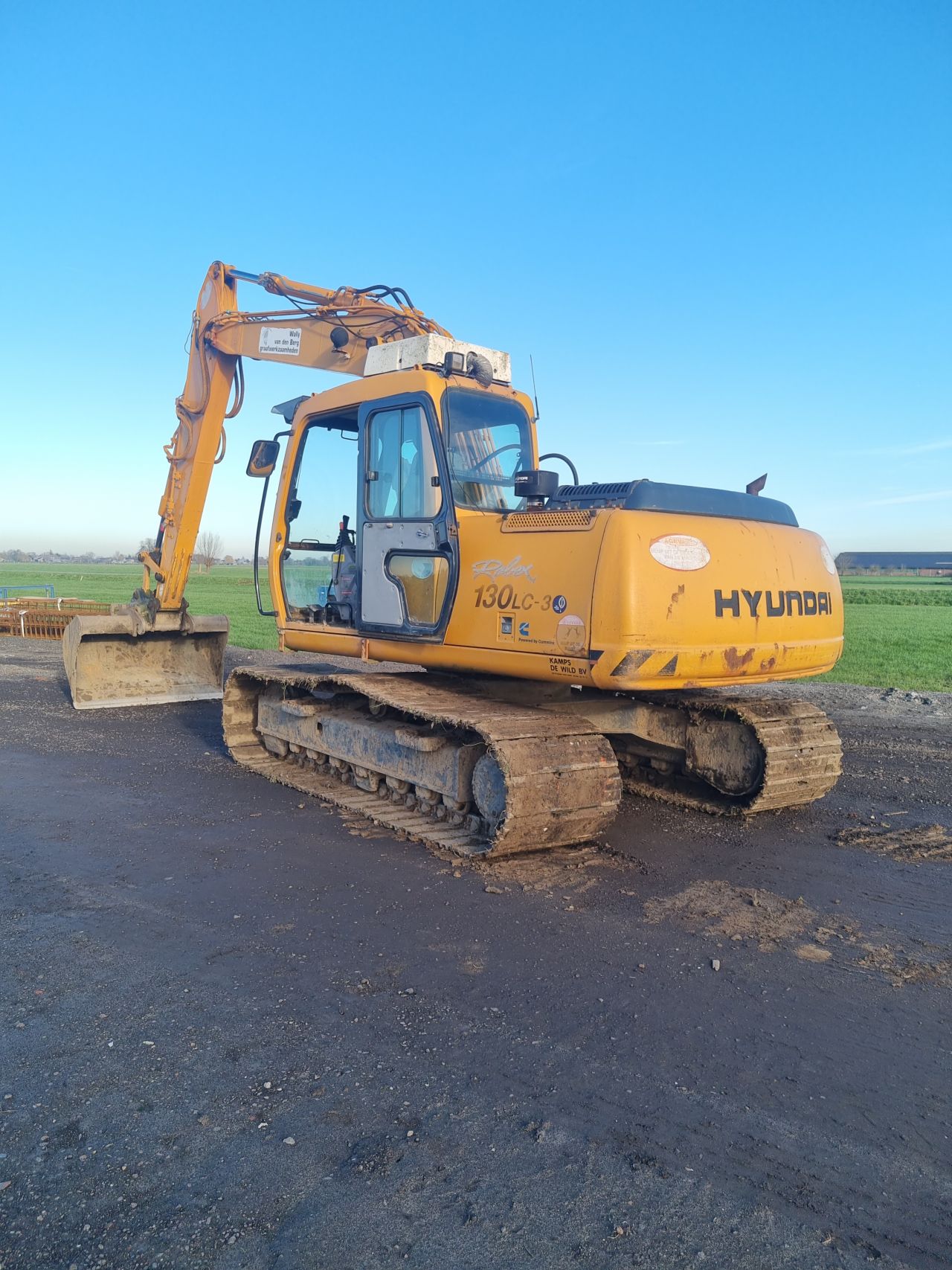 2001 Hyundai Robex 130 LC-3 rupskraan/graafmachine