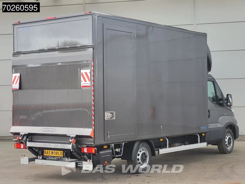 Iveco Daily 35S21 3.0L Laadklep Automaat Zijdeur 210PK Bakwagen ACC LED Airco 3,5t Trekgewicht D'Hollandia CarPlay Euro6 Meubelbak Koffer A/C